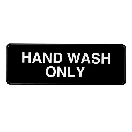 ALPINE INDUSTRIES Hand Wash Only Sign, 3"x9" ALPSGN-30